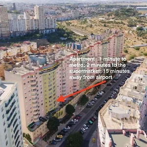 1-minute Walk To The Metro And 2 To The Supermarket Apartment